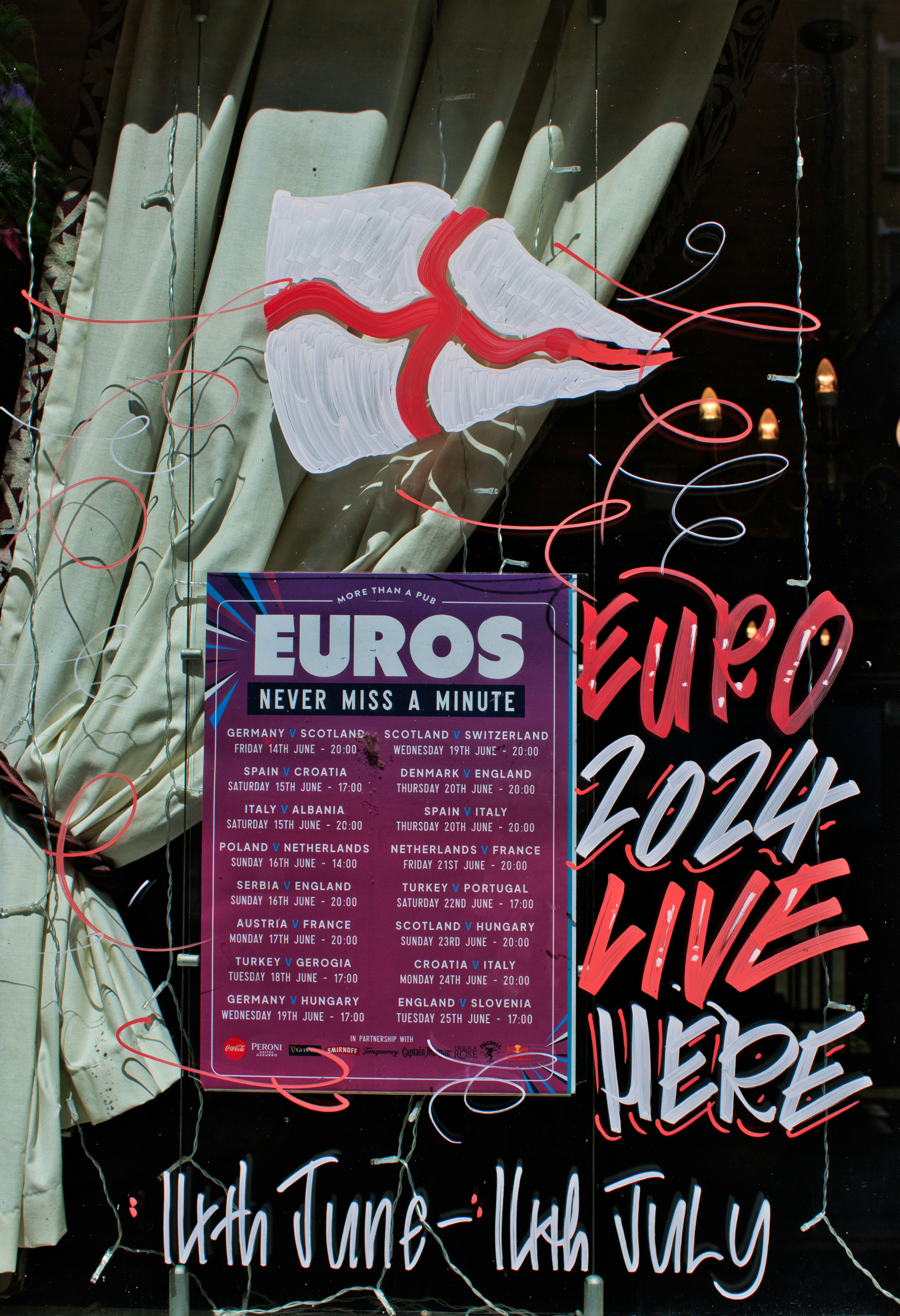 A sign in front of a building with graffiti on it