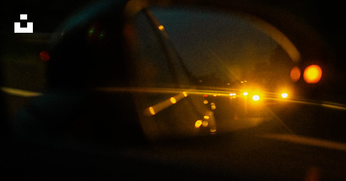 A car's rear view mirror at night time photo – Free Toulouse Image on ...