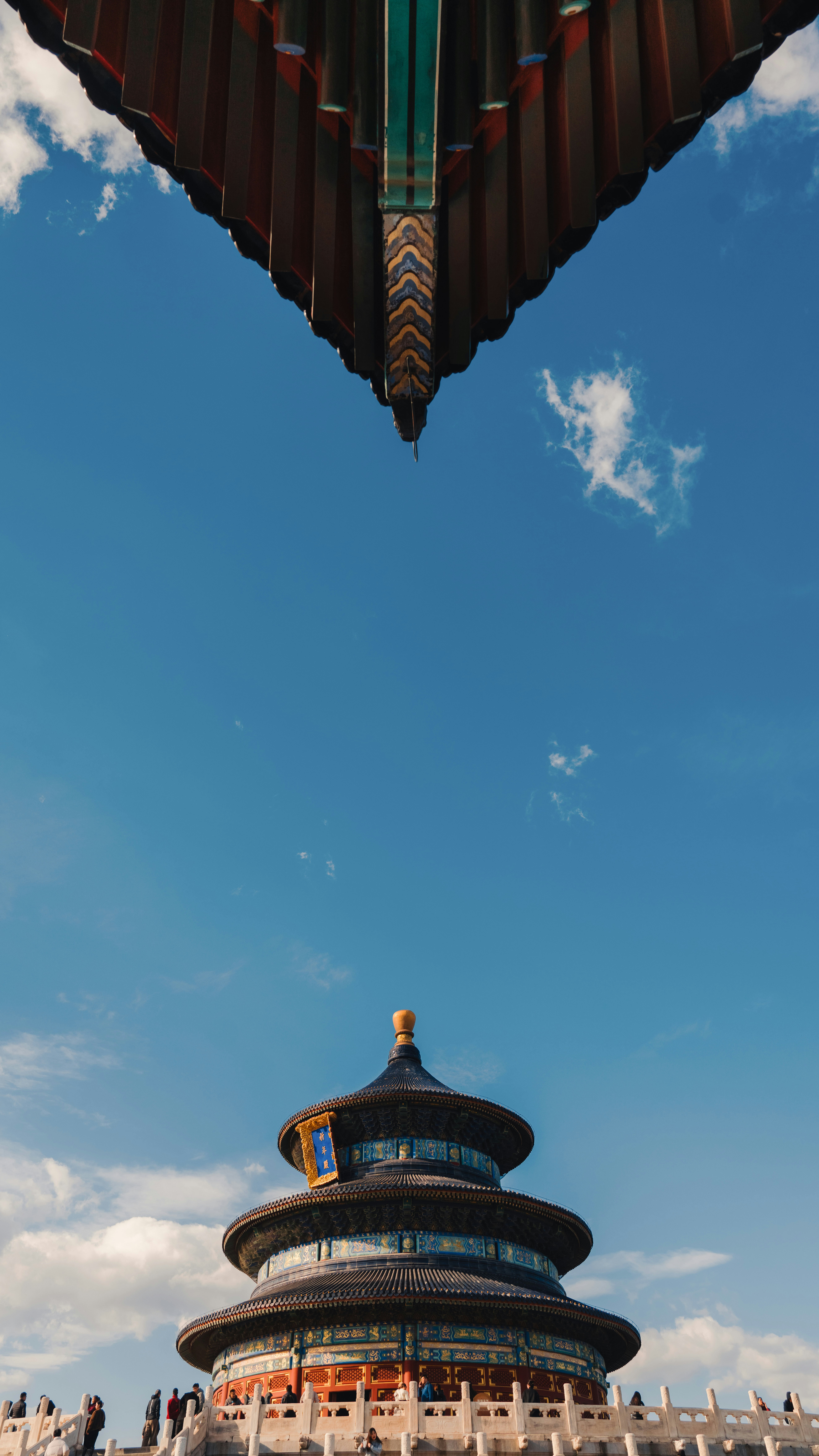 A tall building with a sky background