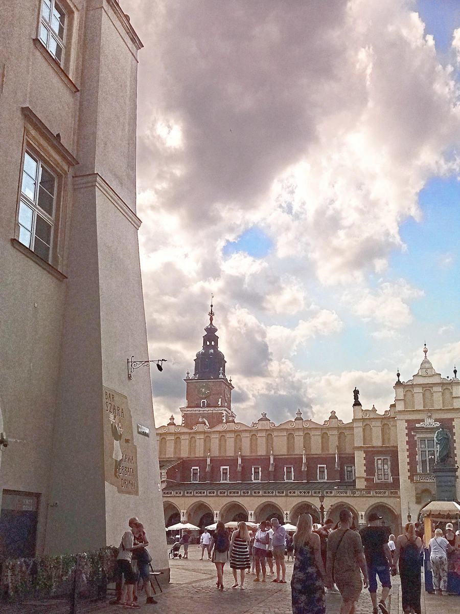 Kraków Main Market Square and historic buildings