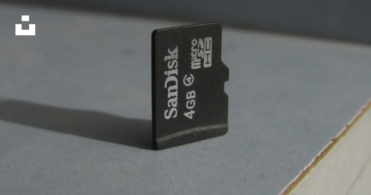 Microsd Label A close up of a micro sd memory card photo – Free Electronics Image on ...
