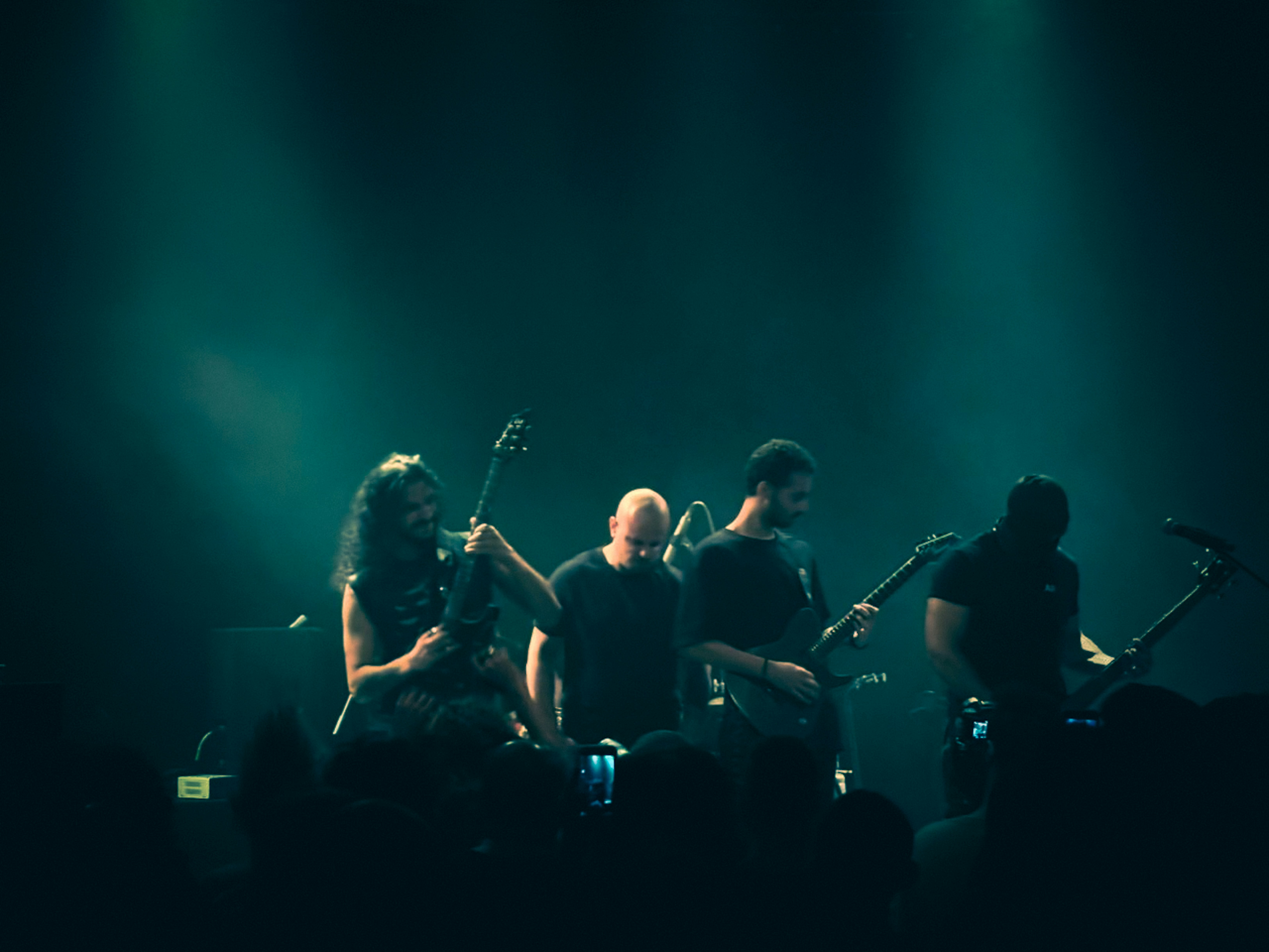 A group of people that are on stage