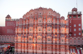 A large building with a lot of windows on top of it