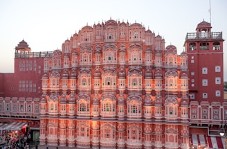 A large building with a lot of windows on top of it
