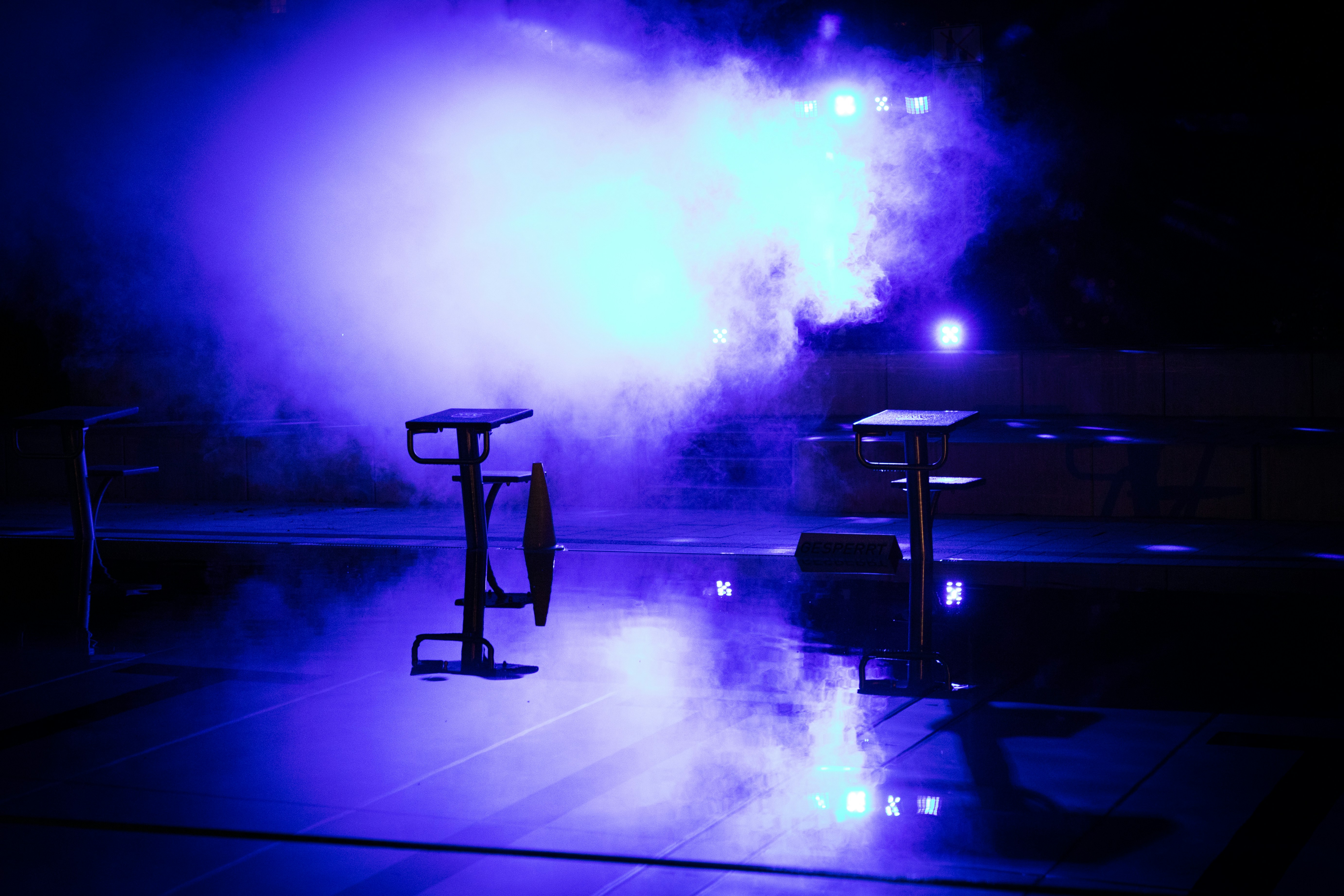 WWE lighting technology with fog effects