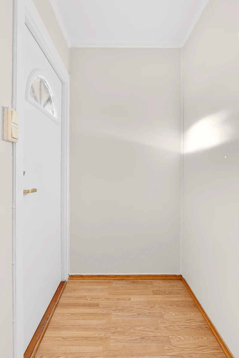 Room with newly installed vinyl plank flooring