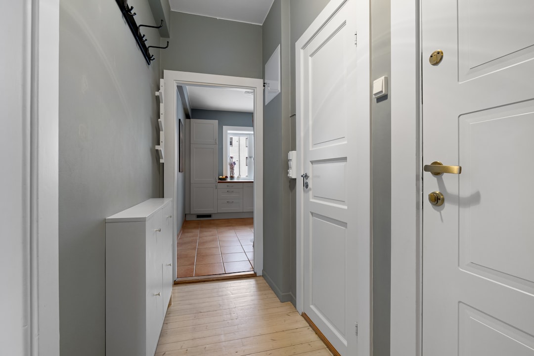 a clear, uncluttered hallway in a senior's home - maid for elderly care a clear, uncluttered hallway in a senior's home - maid for elderly care