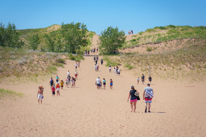 The Dune Climb. Going up: 20 min. Coming down: 40 seconds.
