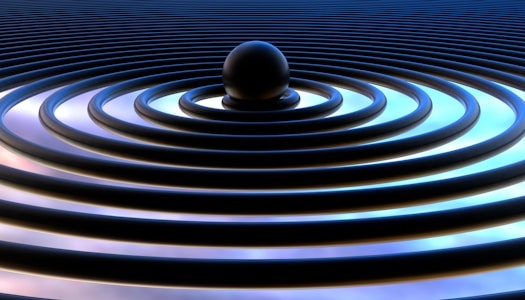 A computer generated image of a circular design