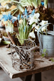 A bunch of flowers that are sitting on a table