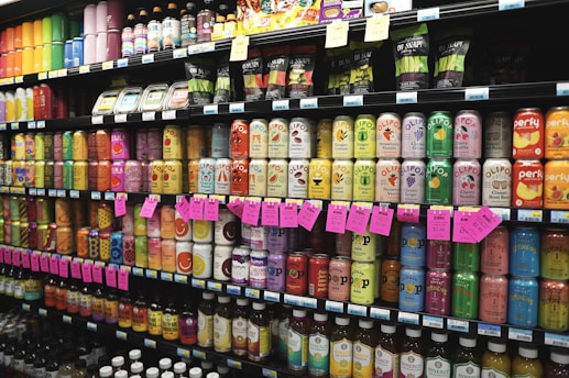 A store filled with lots of different types of drinks