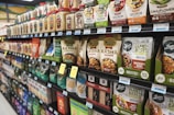 A grocery store filled with lots of food