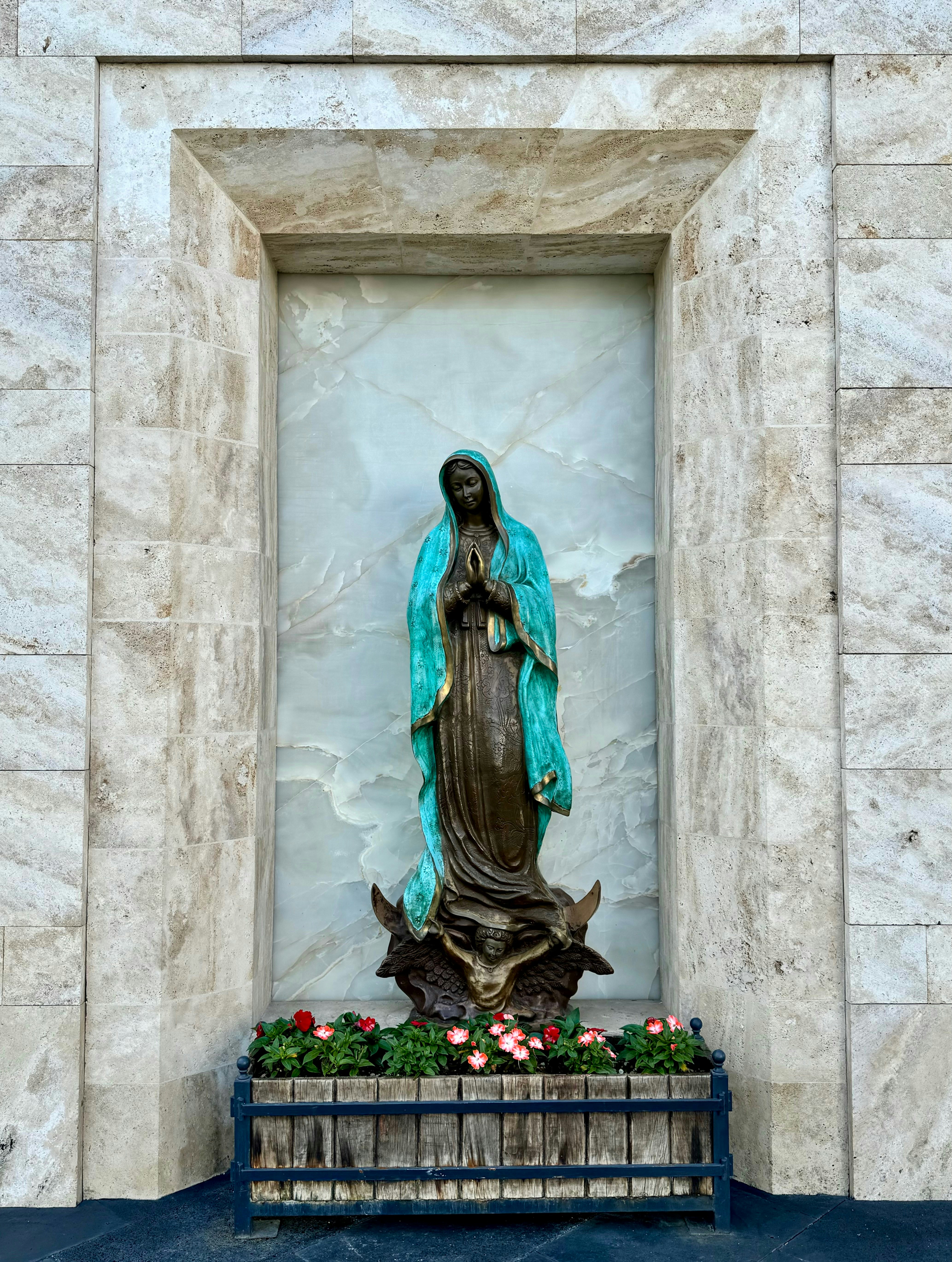 Virgen de Guadalupe with contrast