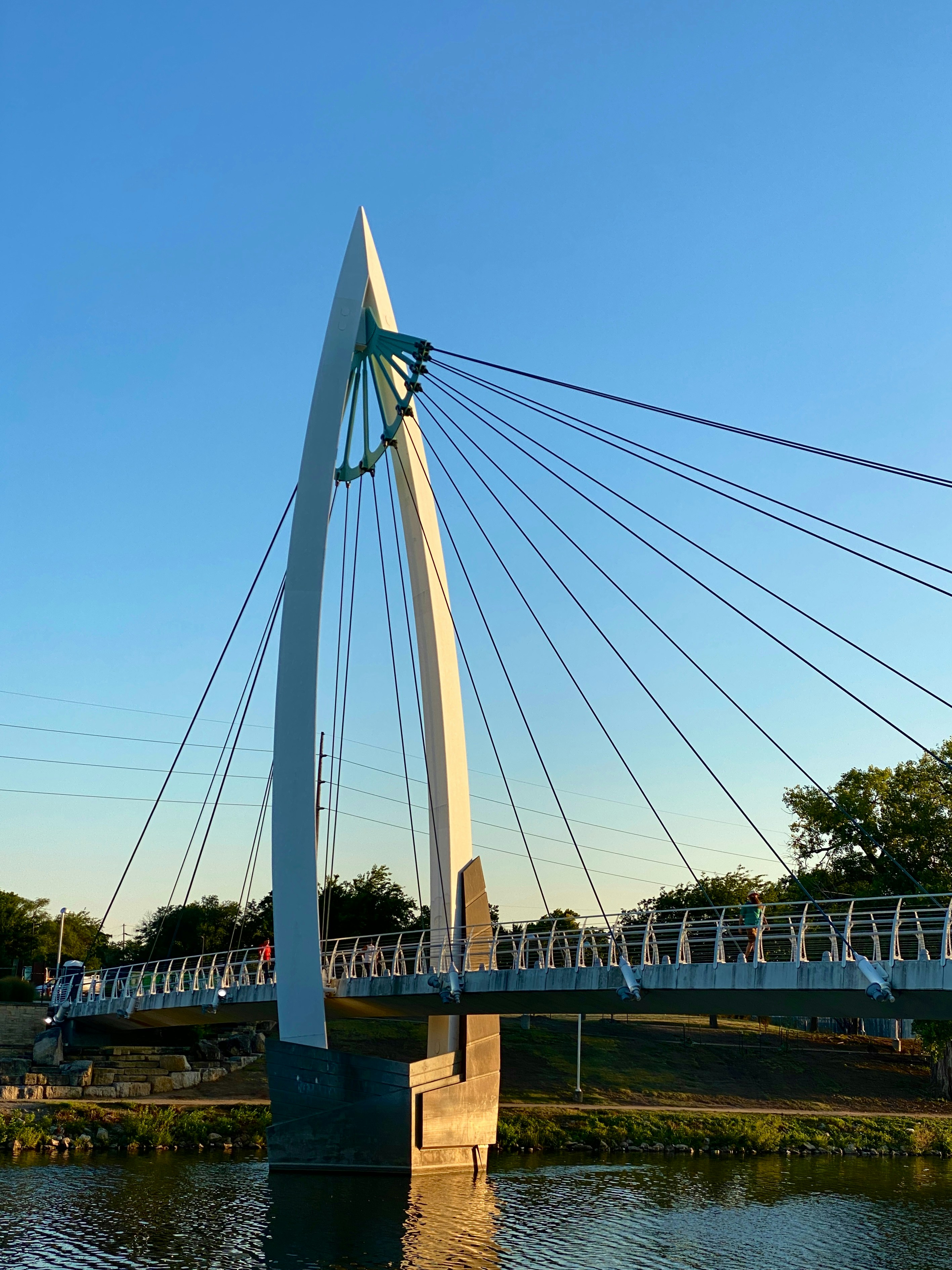 A bridge that is over a body of water