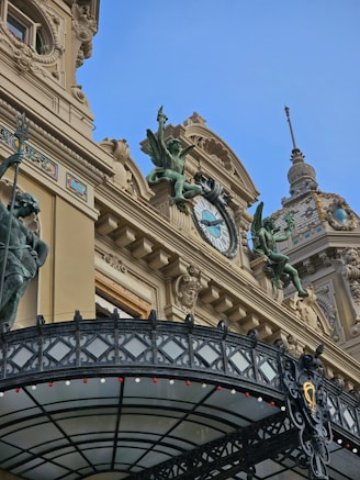 A building with a clock on the top of it