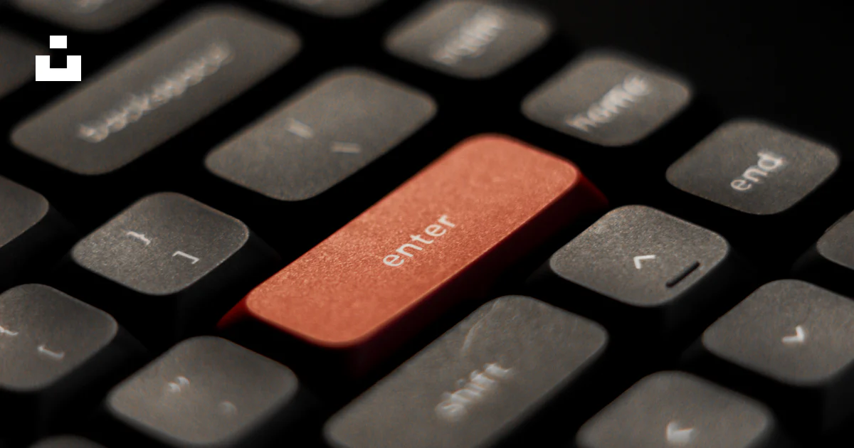 A close up of a keyboard with a red button photo – Free Mechanical ...