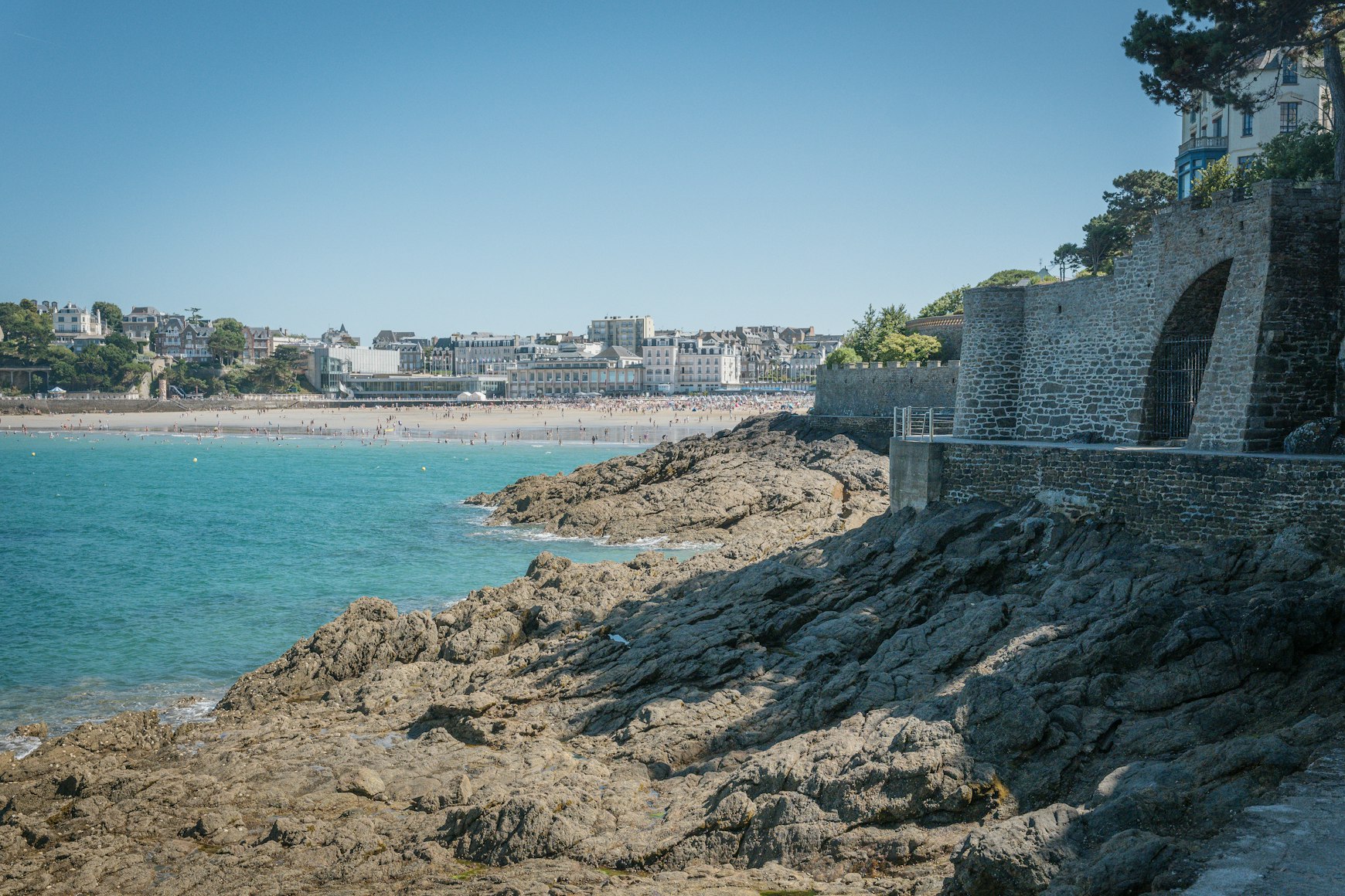 Plage de l'Ecluse Dinard Belle Epoque beach France