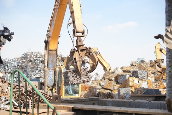 Scrap metal recycling yard