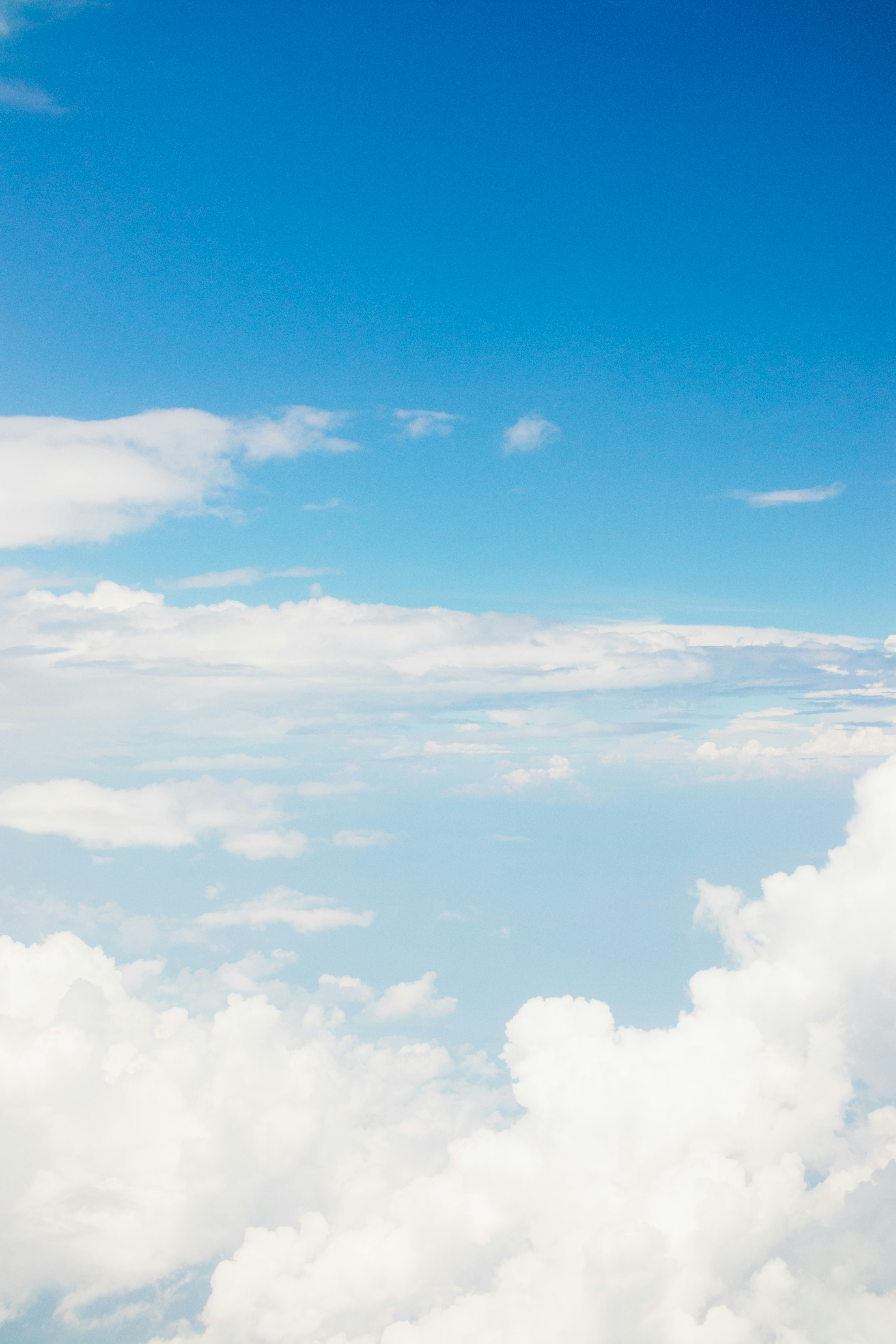 A view of the sky and clouds from an airplane