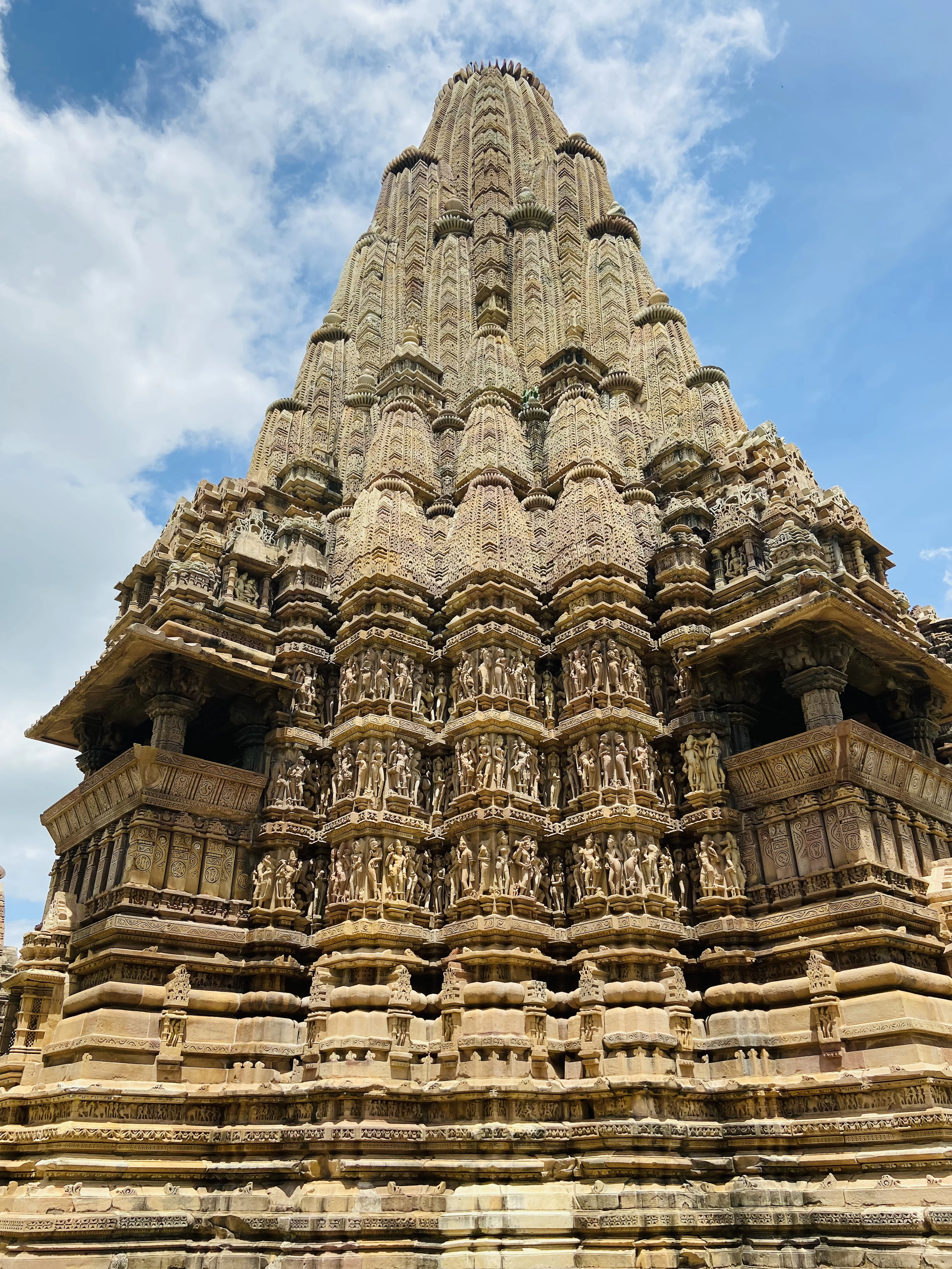 A temple spire at Khajuraho