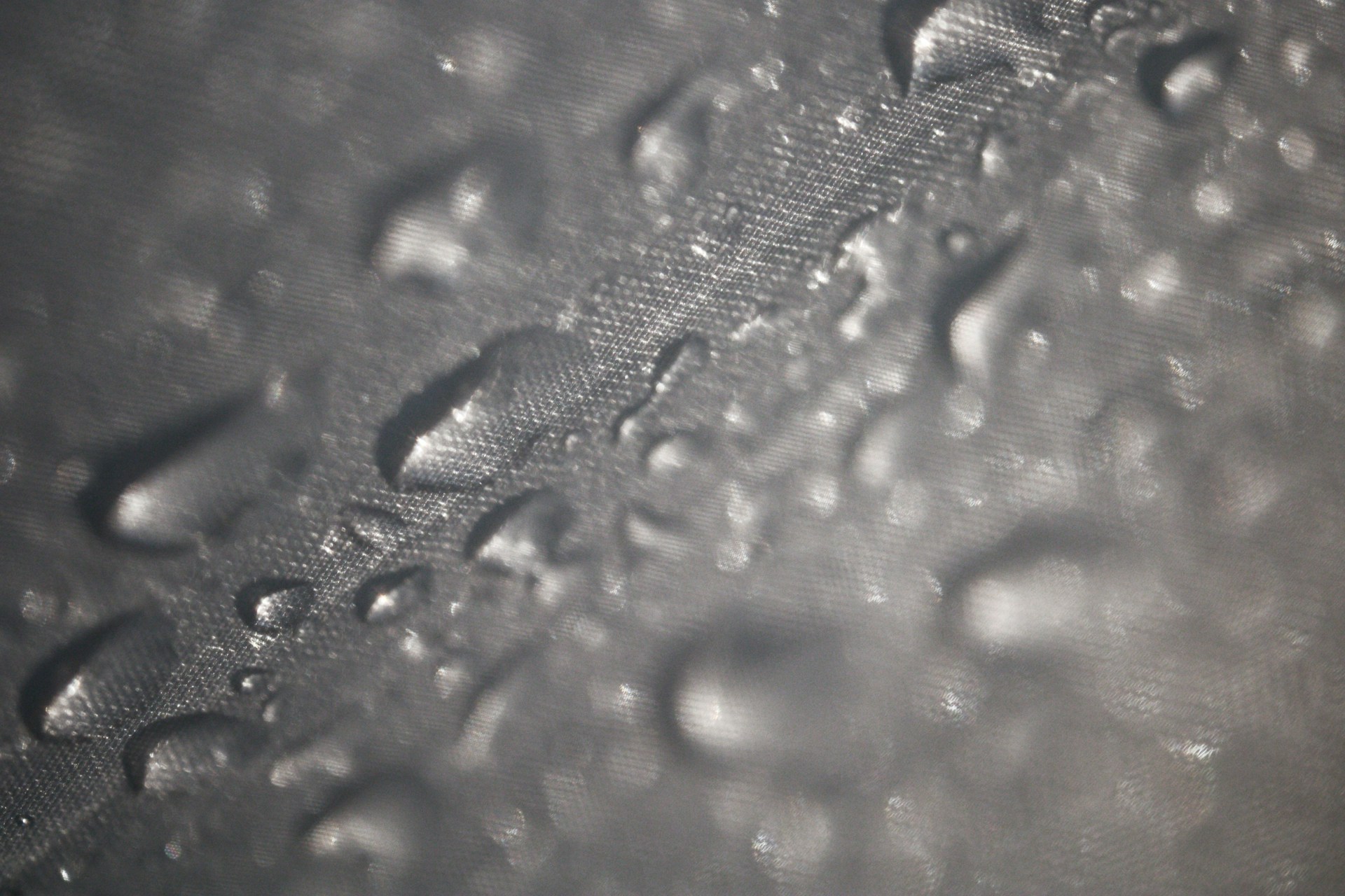 A close up of water droplets on a surface