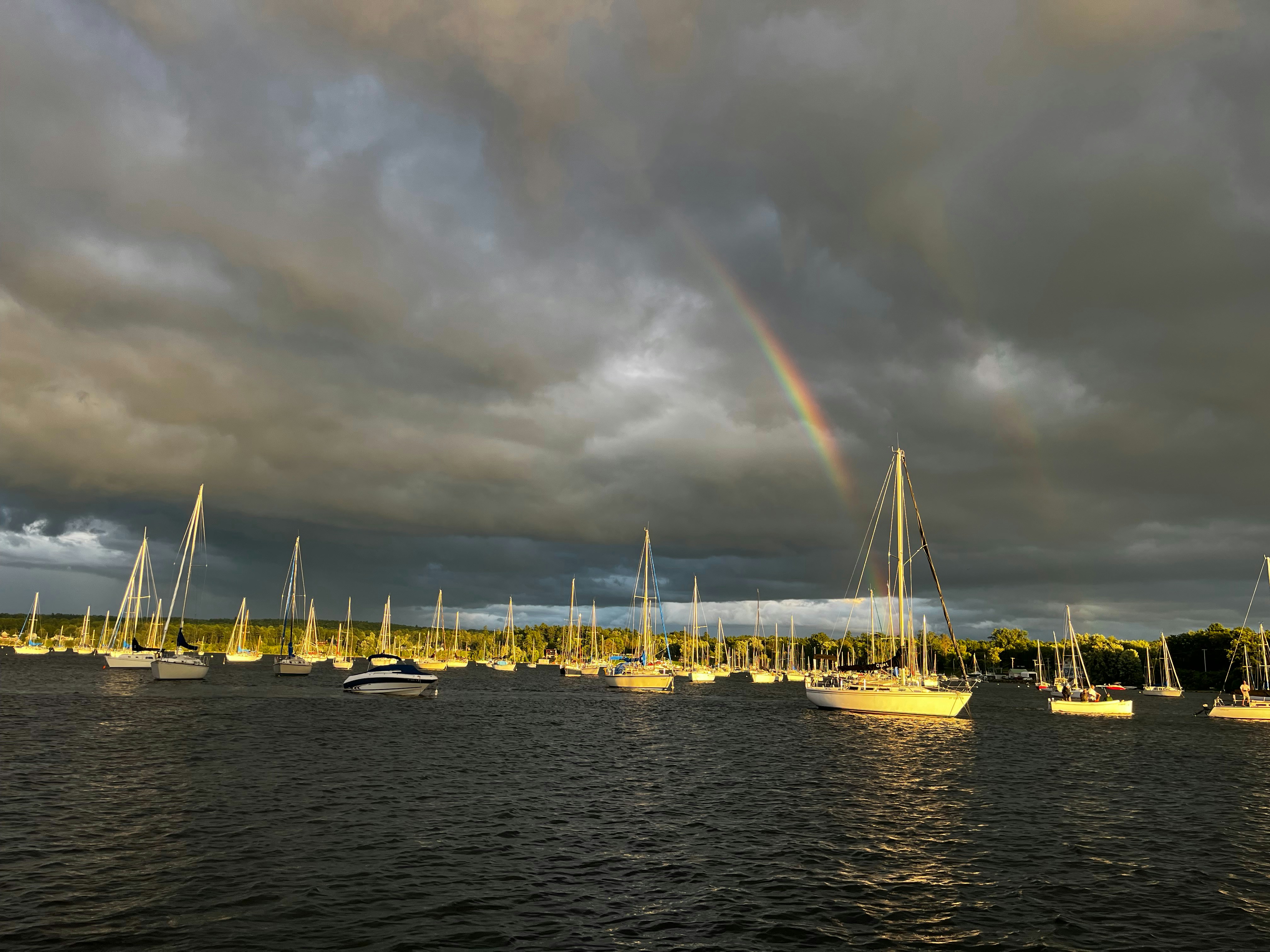 a trail of rainbows …
