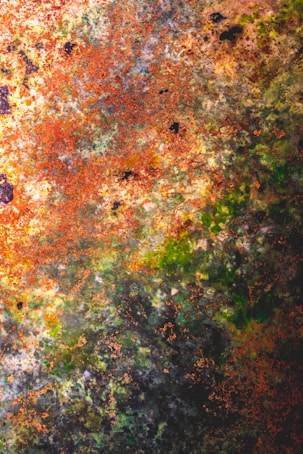 A painting of a tree with lots of leaves on it