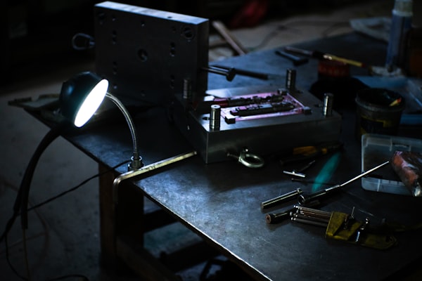 Workbench tools prepared for assembly
