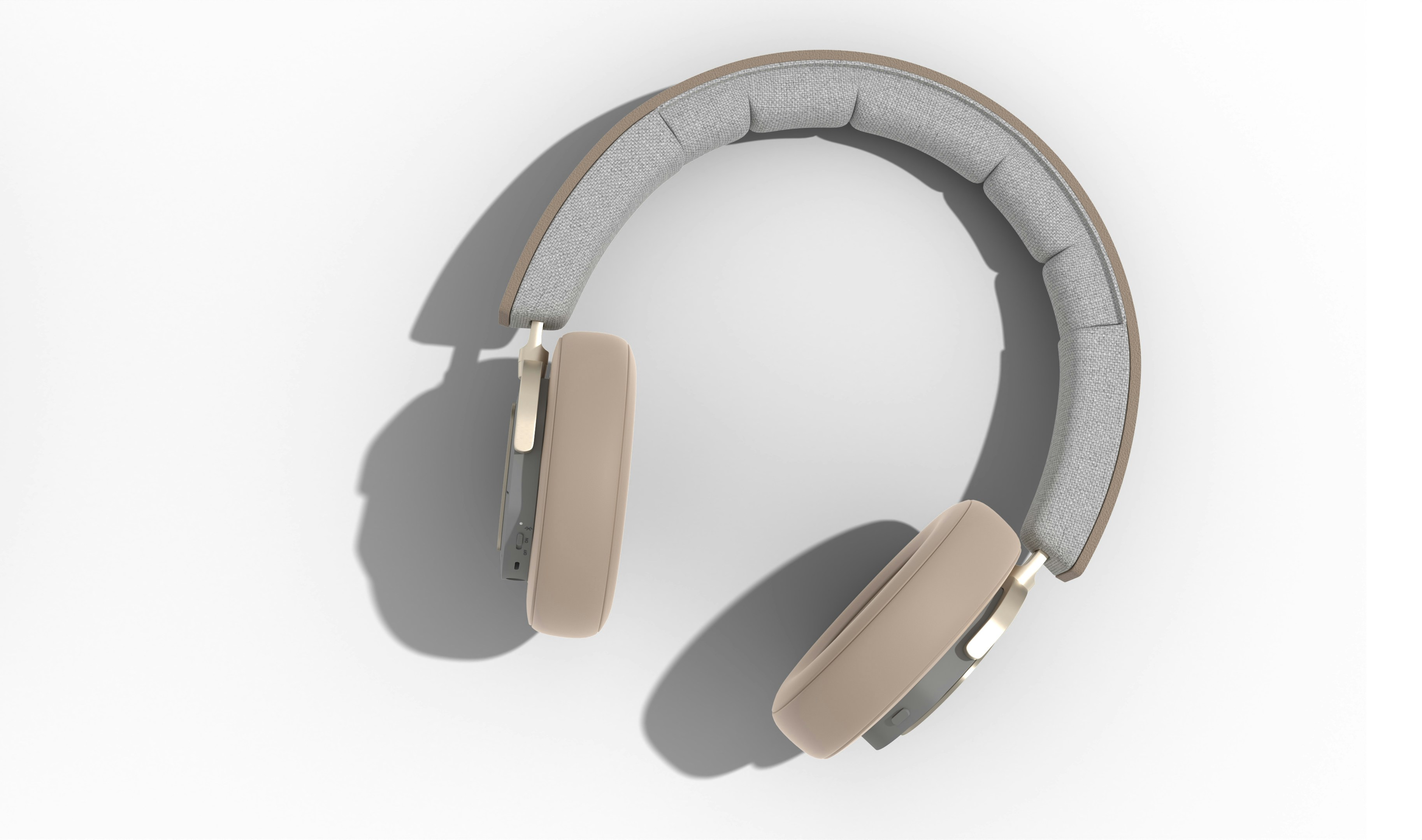 A pair of headphones sitting on top of each other