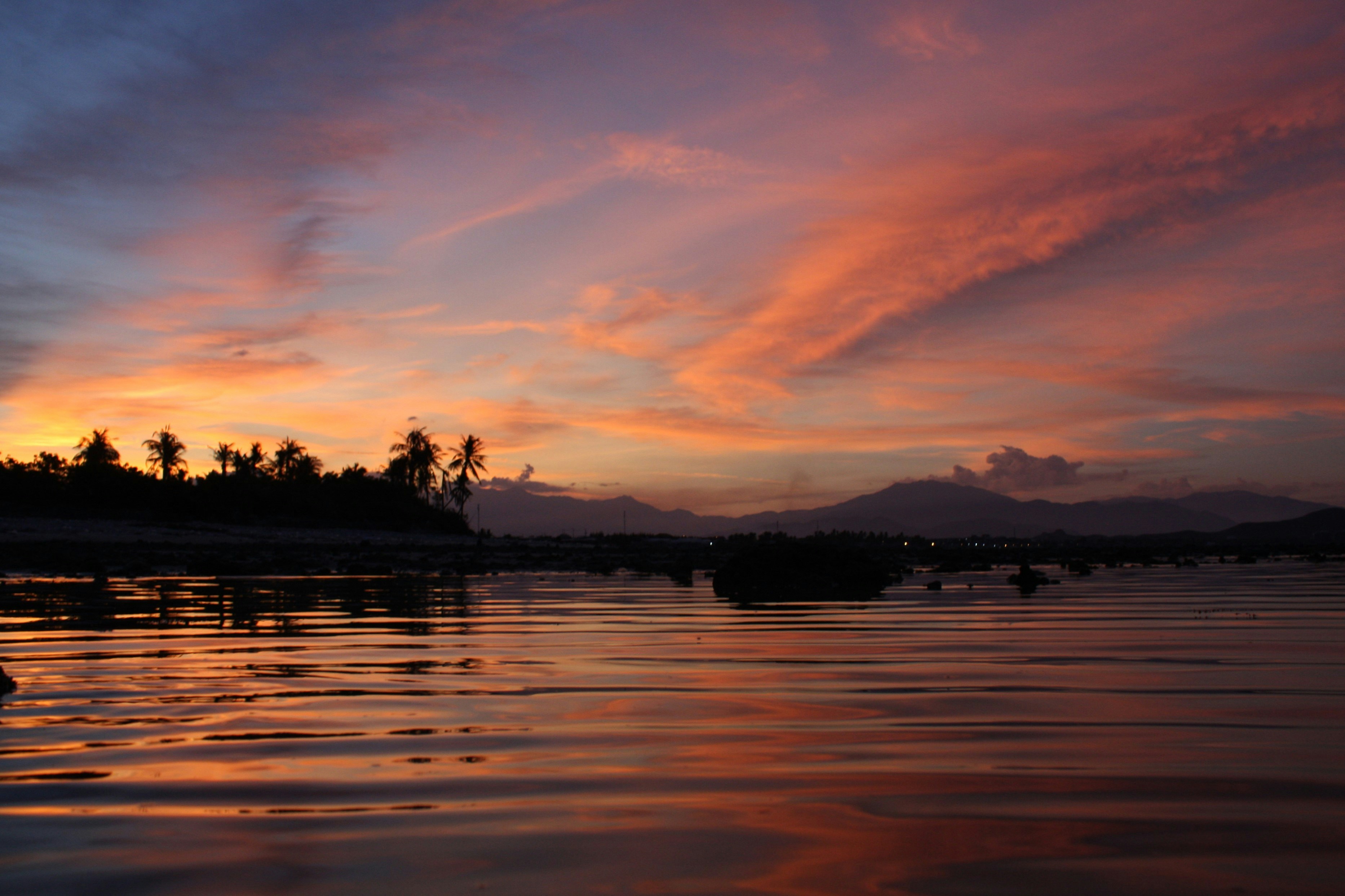 A beautiful sunset over a body of water