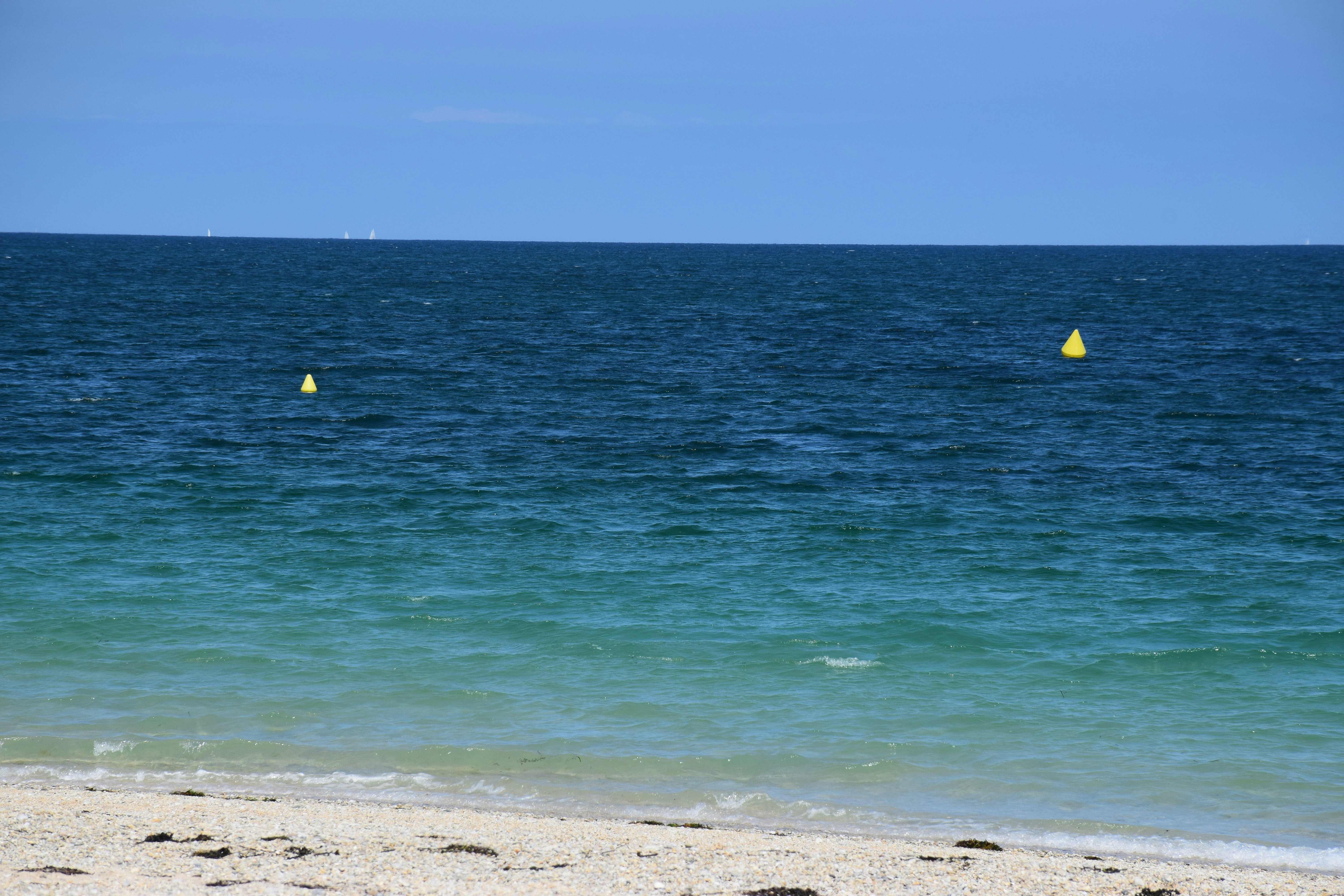 Une personne marchant sur une plage près de l’océan