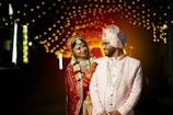A man and a woman standing next to each other