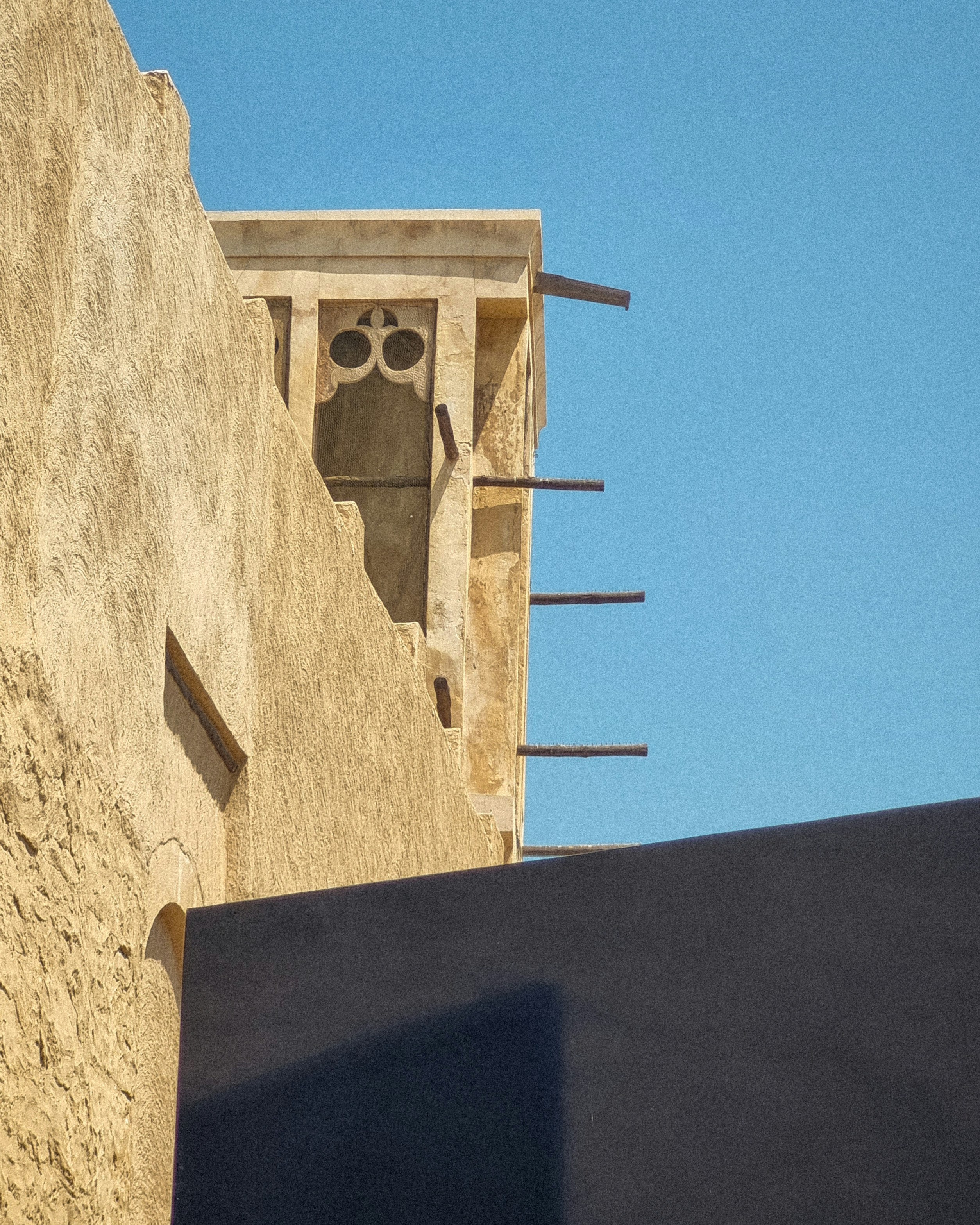 A bird is perched on the side of a building photo – Free Al fahidi ...