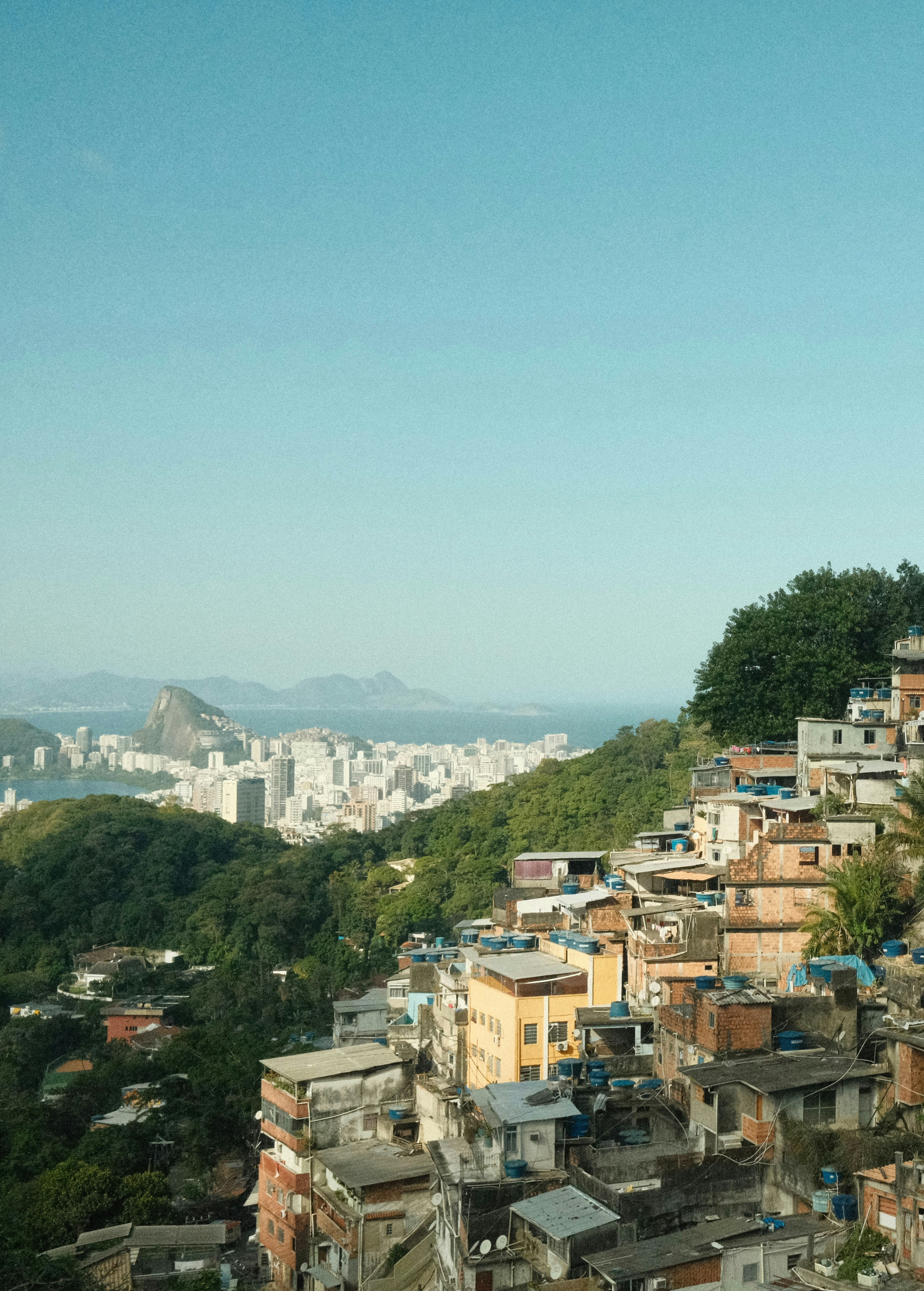 A view of a city from a hill