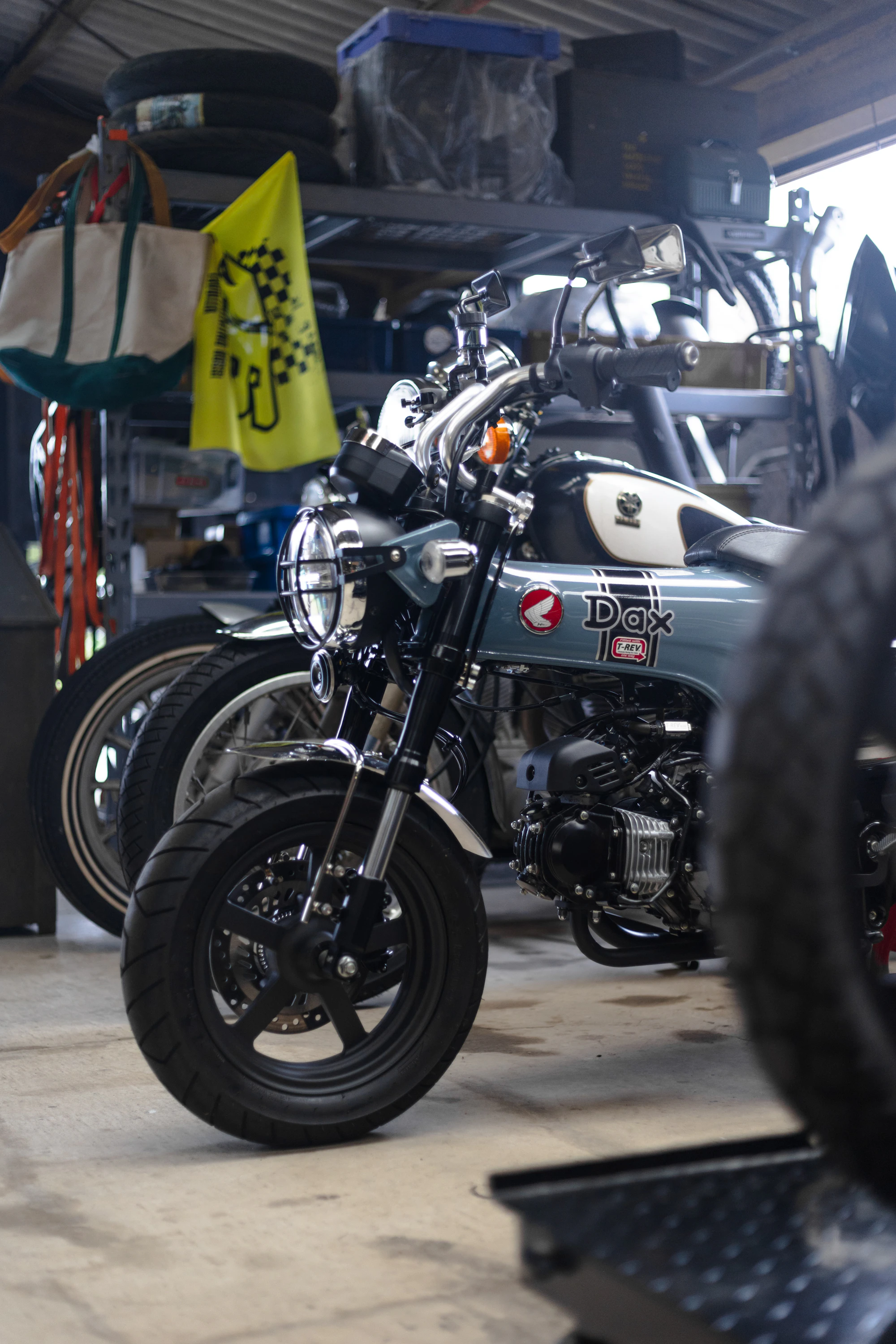 Flat track styled custom motorcycle