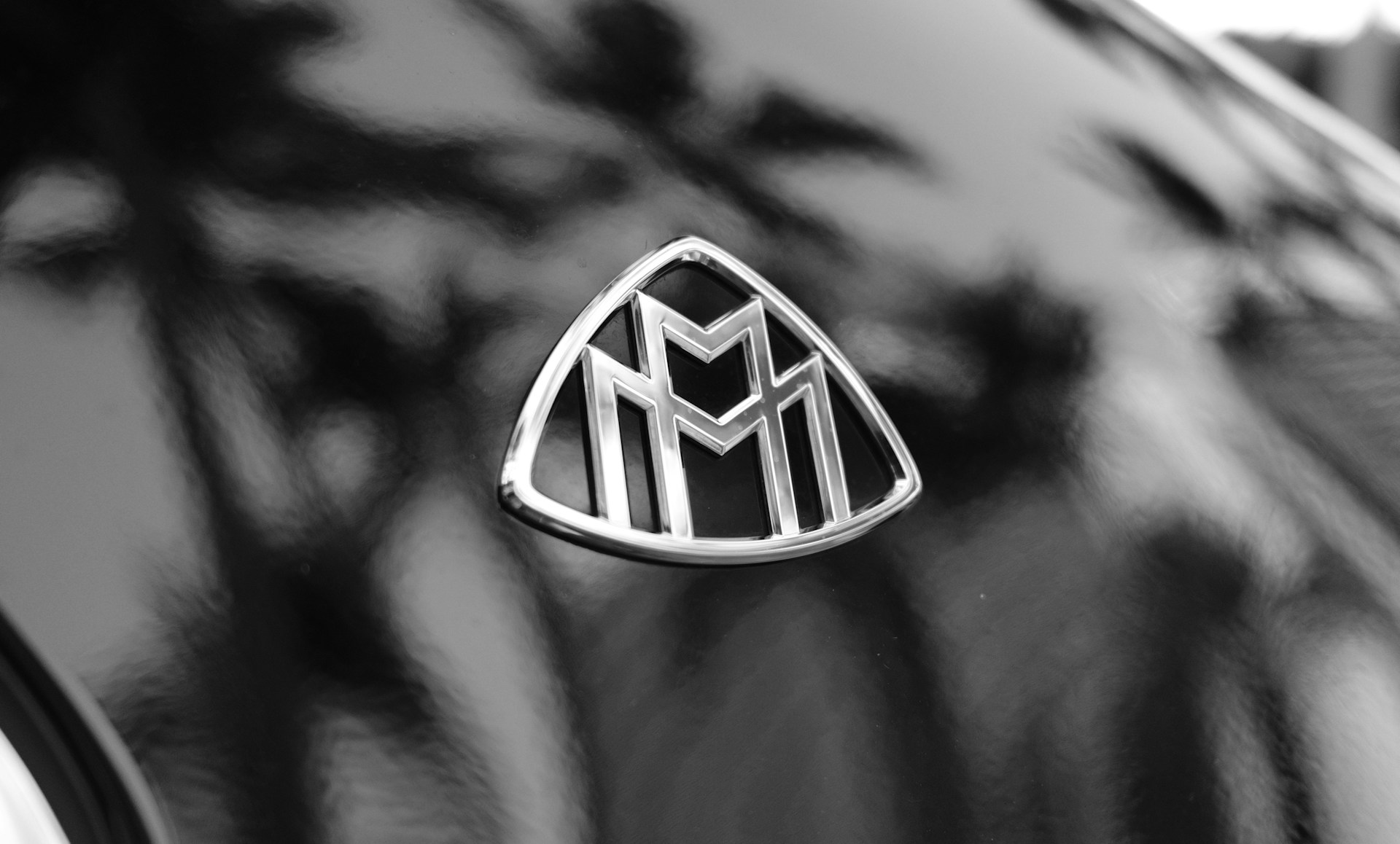 A close up of the emblem on a car