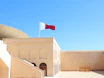 A building with a flag on top of it