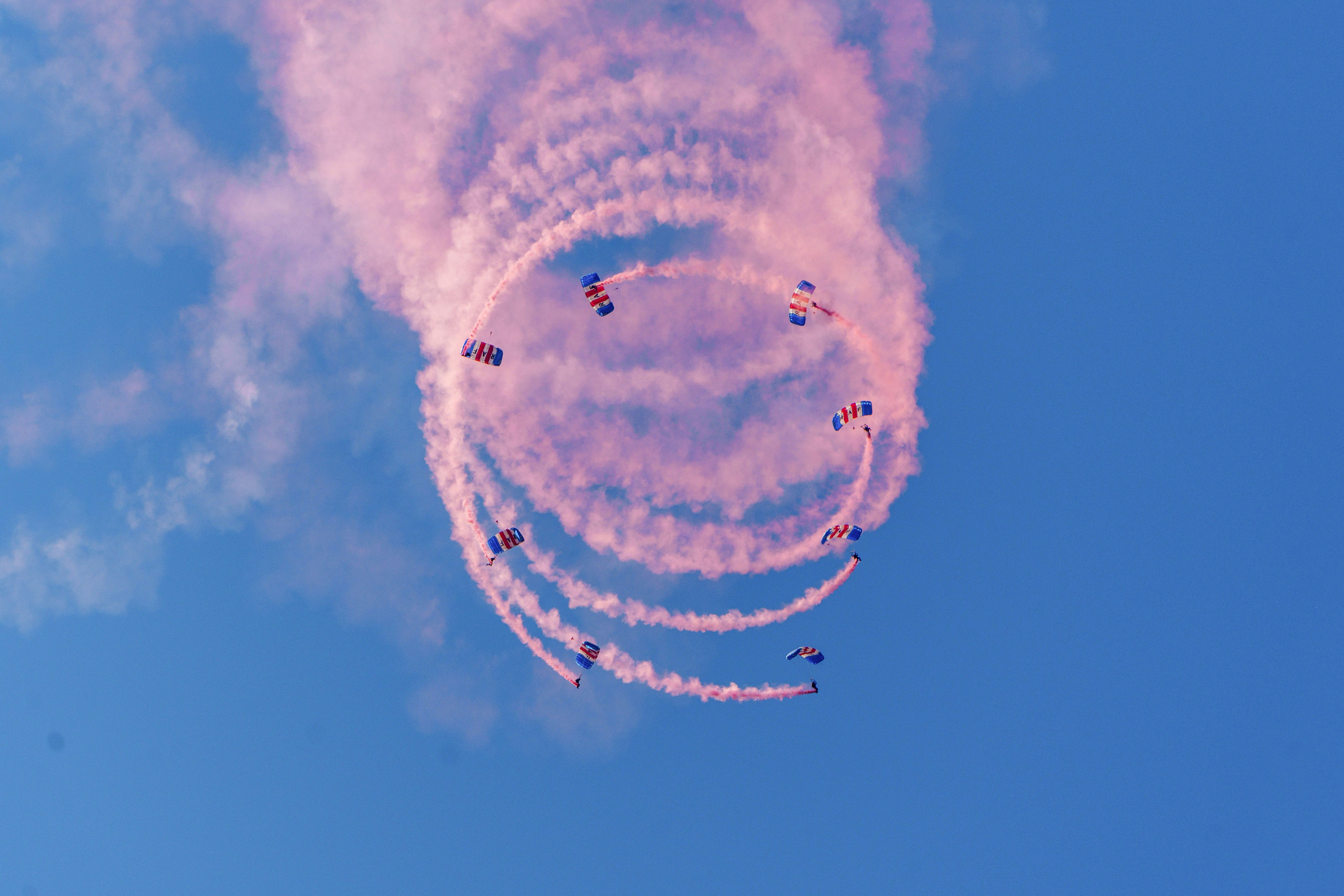 Fighter jets flying in formation representing peak performance