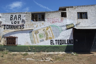 The Choosy Traveller: Tequila vs Mescal bar with mural serving tequila