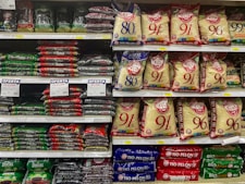 A grocery store filled with lots of food