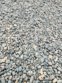 A bunch of rocks that are laying on the ground