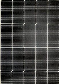 A black and white photo of a solar panel