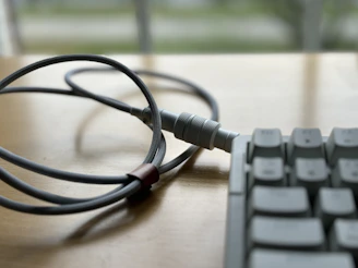 A close up of a keyboard and a mouse