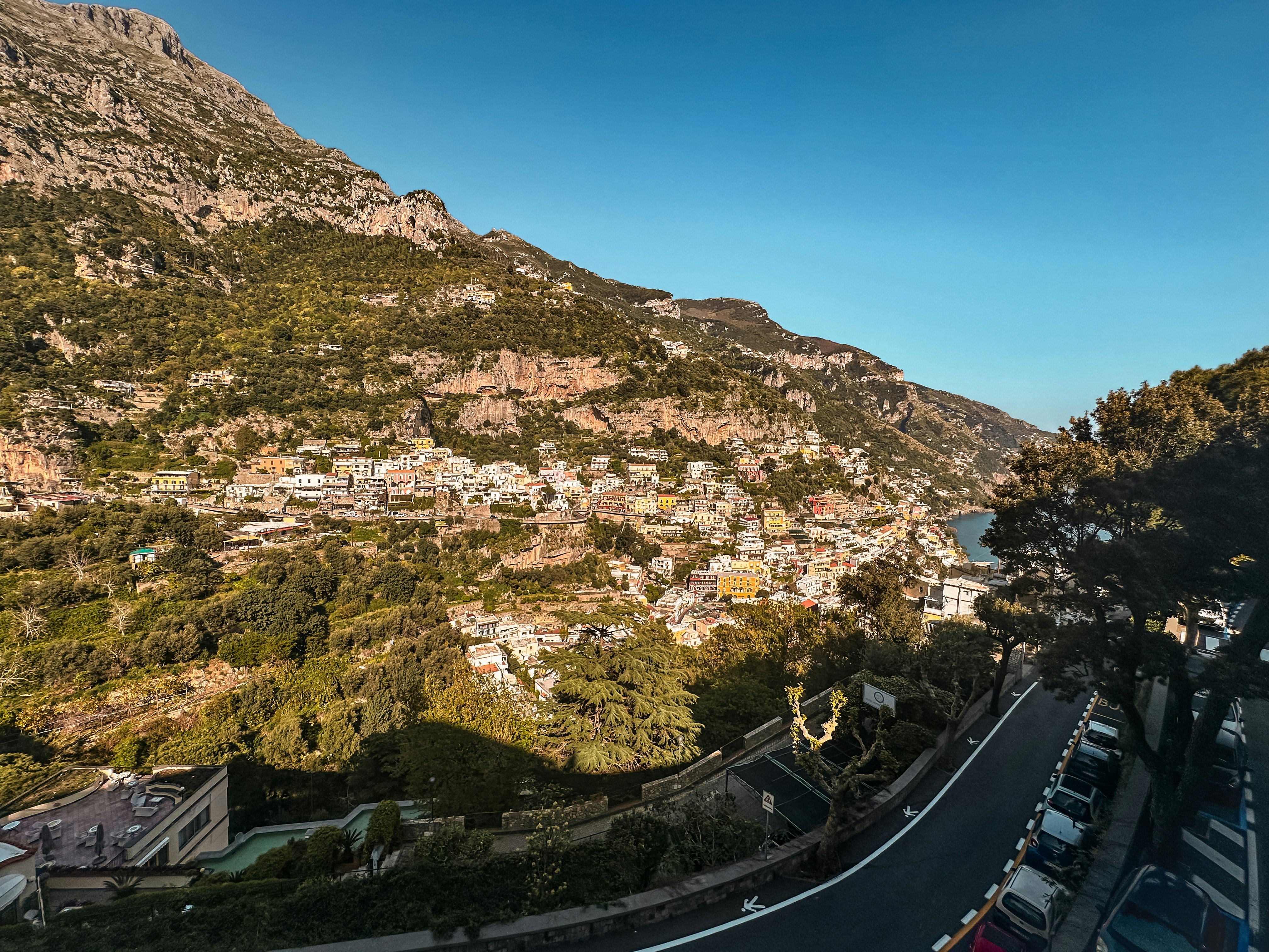 A view of a city from a high point of view