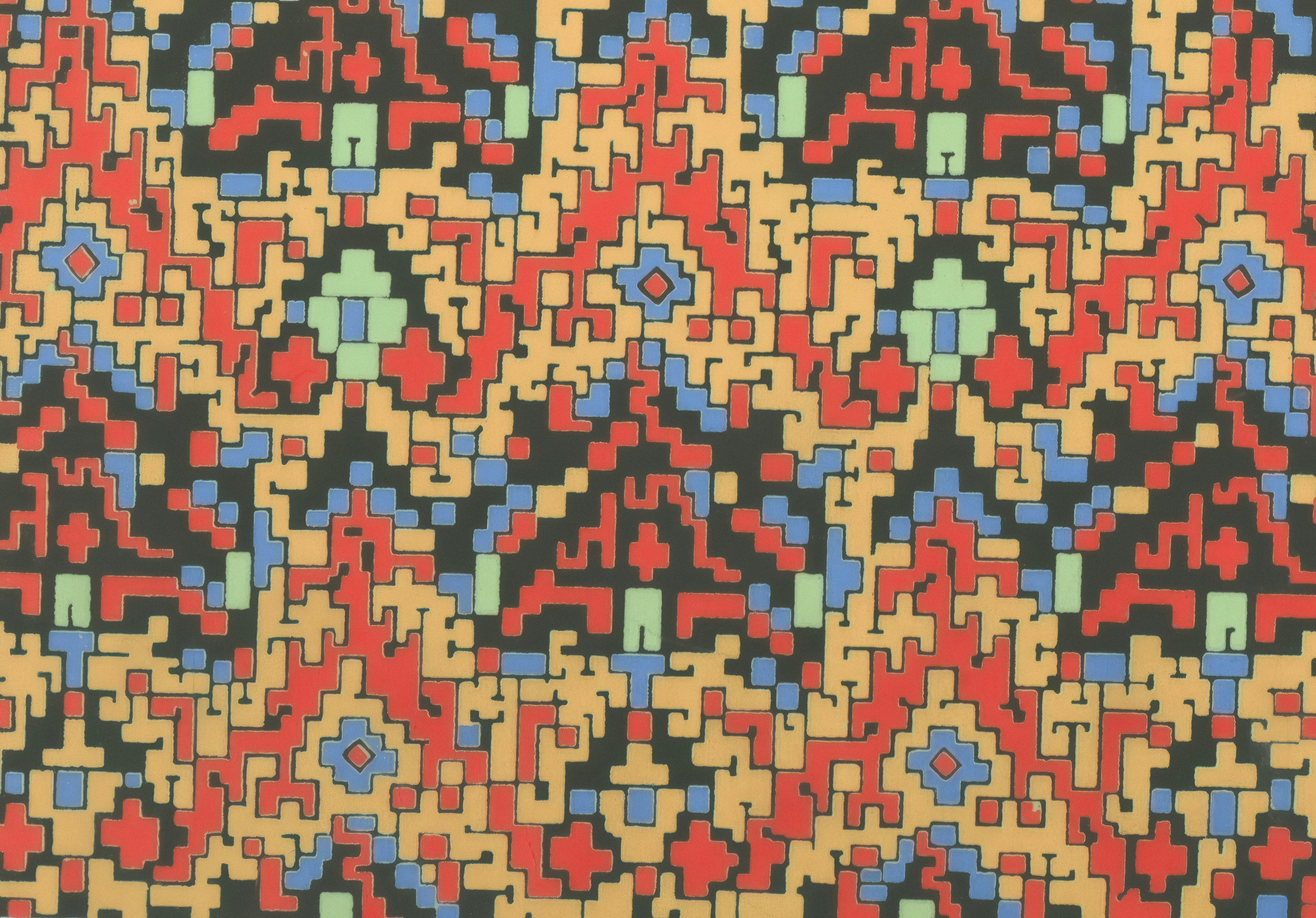 colorful geometric abstract pattern, ilustrasi artikel Elevate Your Screens: Stunning Abstract 4K UHD Wallpapers for Desktop & Mobile 1