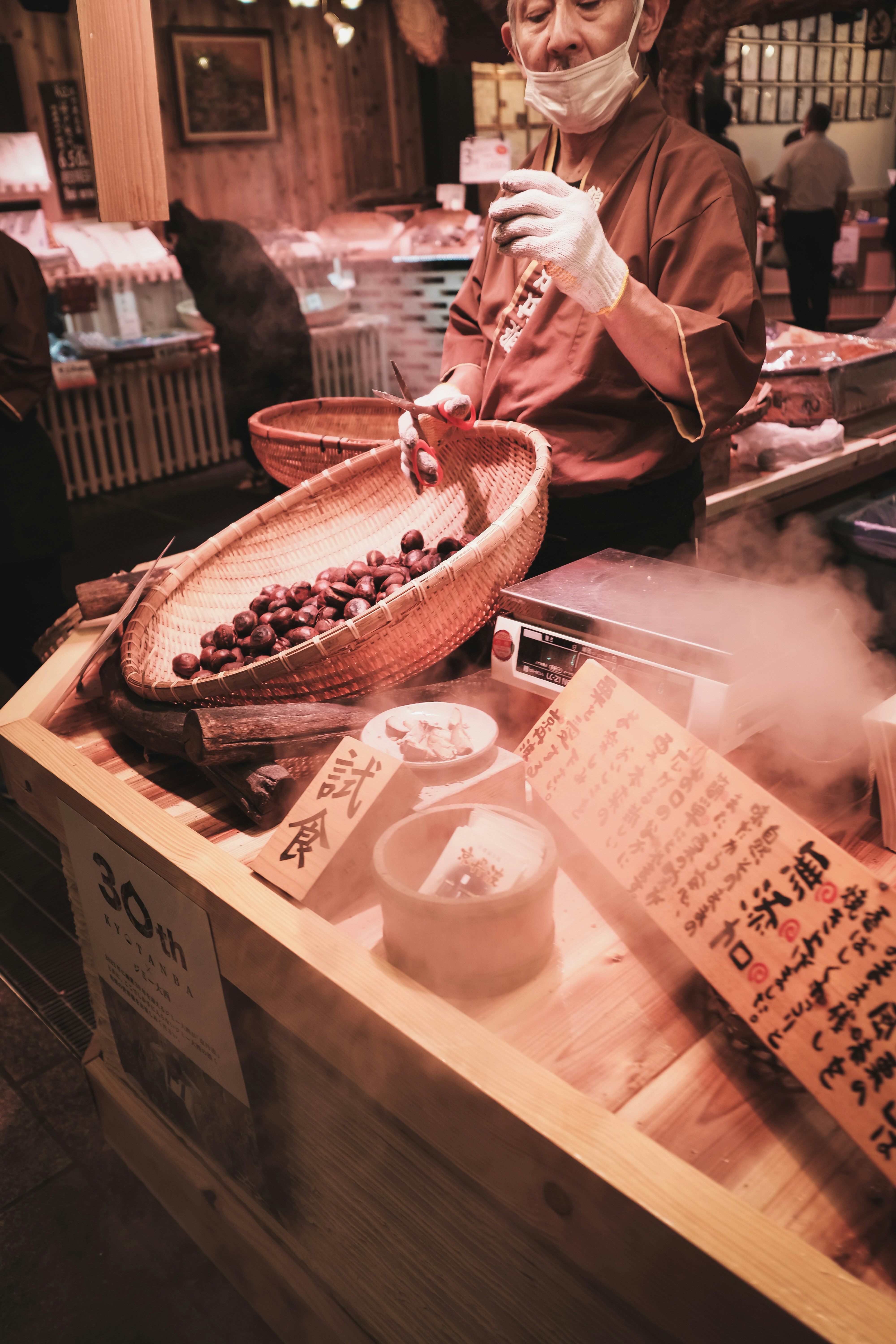 Artisan kakigori toppings and fruit