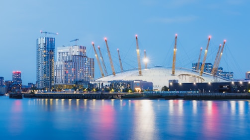 A view of a city from across the water