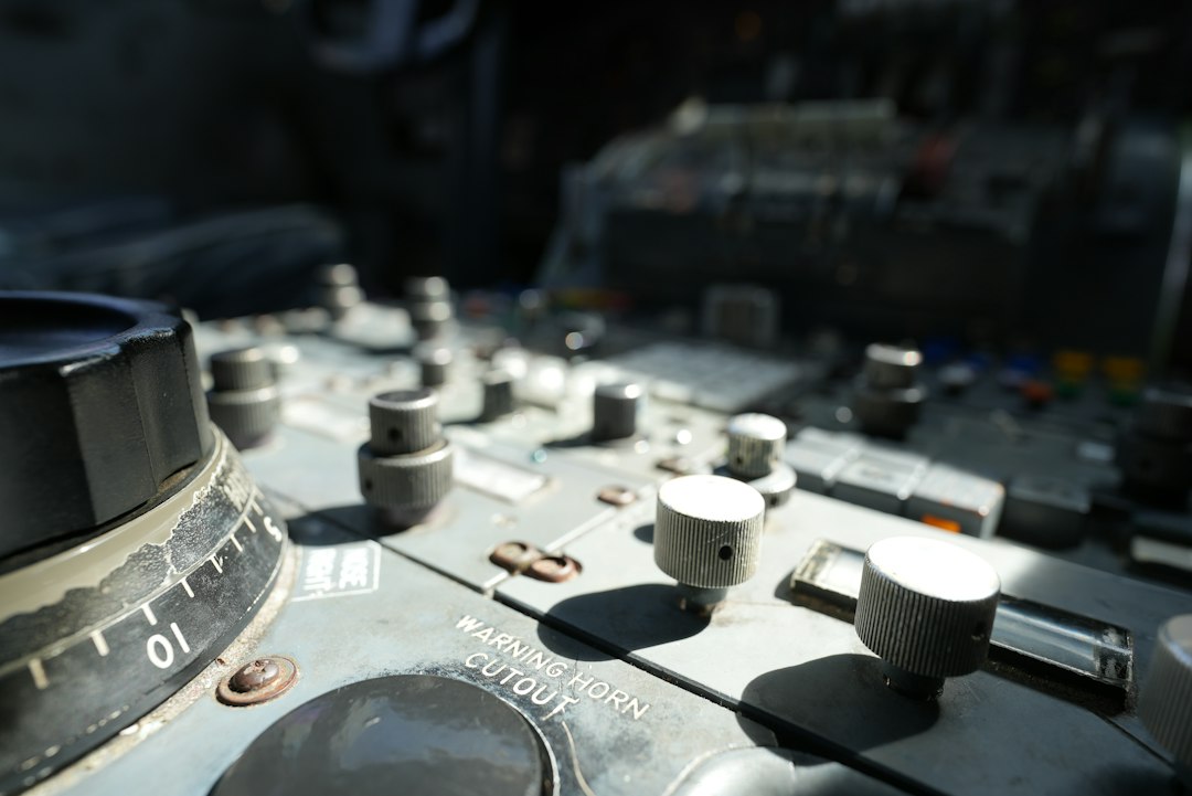 oscilloscope on bench