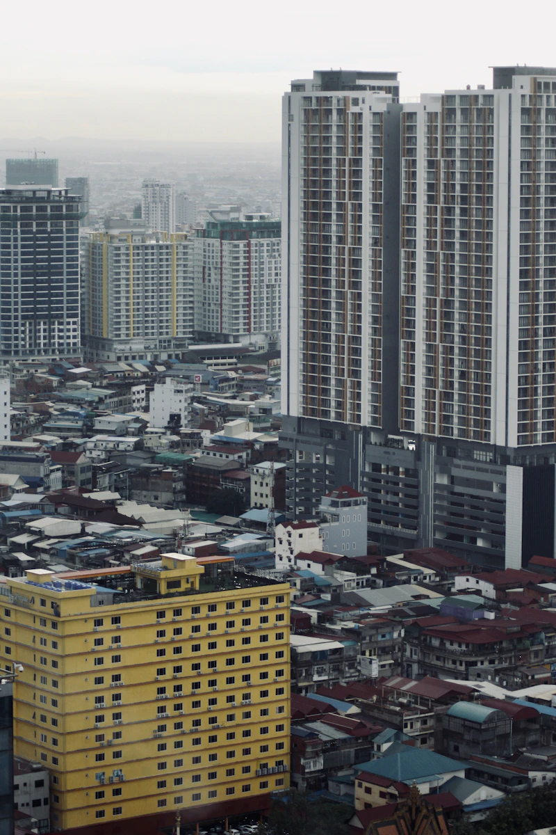 Vista de Phnom Penh, la capital de Camboya