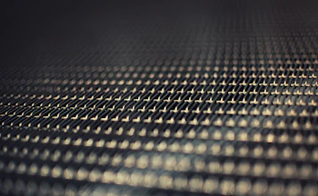 A close up view of a metal surface